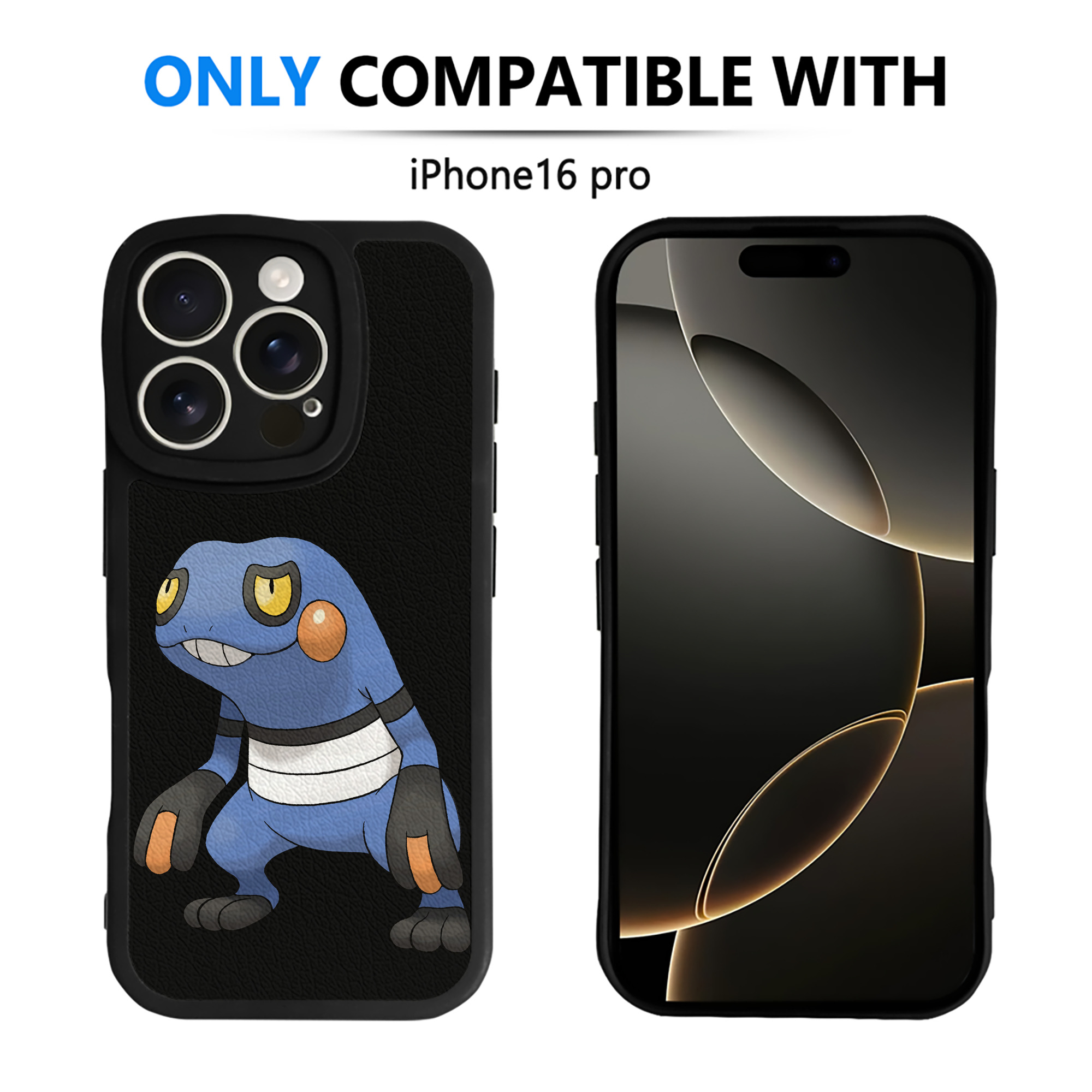 （画像用） ポケットモンスター Pokémon 【iPhone 16シリーズ対応】シリコンスマホケース（レザー調） 材質：シリコン